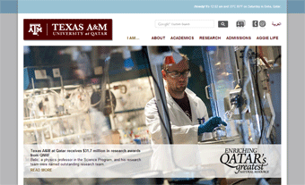 Texas A&M University at Qatar Website