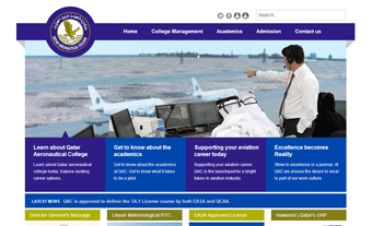 Qatar Aeronautical College Website