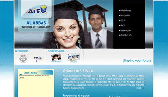 Al Abbas Institute of Technology Website