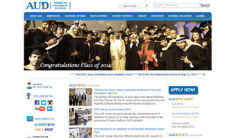 American University of Dubai Website