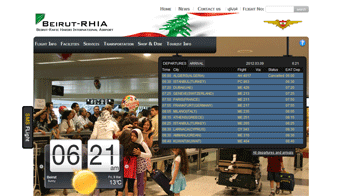 Beirut Rafic Hariri International Airport Website