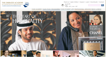 Emirates Academy of Hospitality Management Website