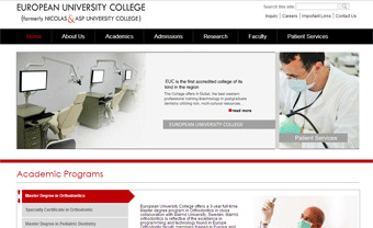 European University College Website