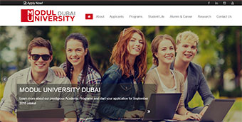 MODUL University Dubai Website