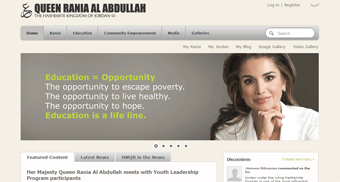 Queen Rania Al Abullah Website