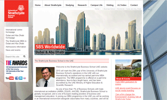 Strathclyde Business School UAE Website