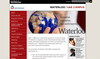 University of Waterloo - Dubai Campus Website