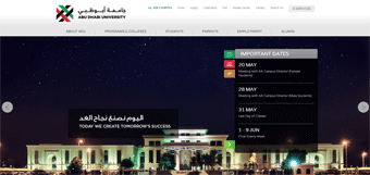 Abu Dhabi University Website
