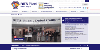 Birla Institute of Technology & Science (BITS) PILANI-DUBAI Website
