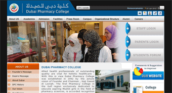 Dubai Pharmacy College Website