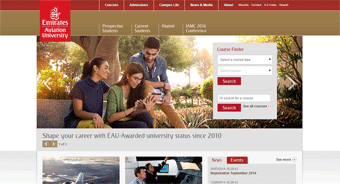 Emirates Aviation College Website