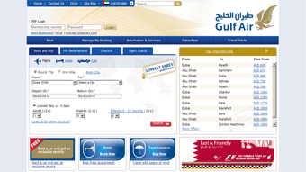 Gulf Air Website