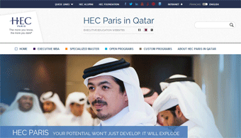 HEC Paris Qatar Website