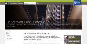 Heriot-Watt University Website