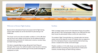 Horizon International Flight Academy Website