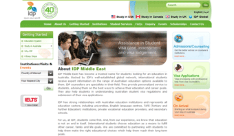 IDP Education - Middle East Website