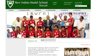 New Indian Model School Website