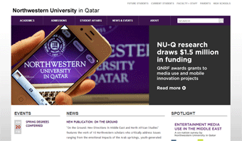 Northwestern University Qatar Website