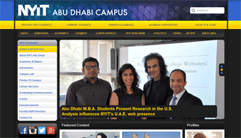 New York Institute of Technology - Abu Dhabi Website