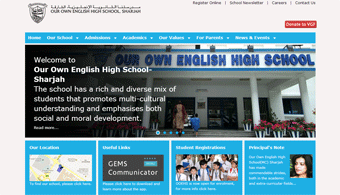 Our Own English High School Sharjah, Girl’s Website