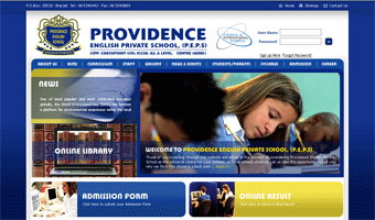 Providence English Private School Website