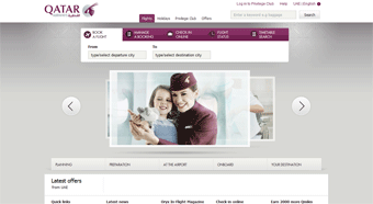 Qatar Airways Website