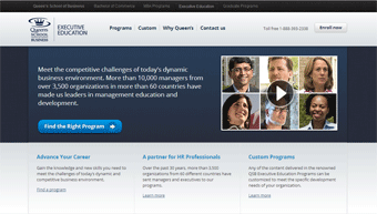 Queen's School of Business Executive Development Centre Website