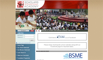 Scholars International Academy Website